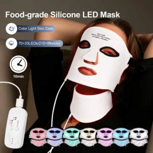 Silicone LED Mask Face With Neck